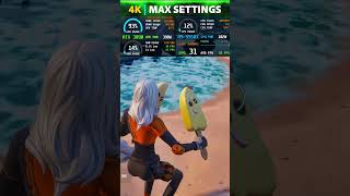 RTX 3090 Fortnite 720p LOWEST ➜ 4Kᵁᴴᴰ MAX Settings shorts [upl. by Agamemnon]