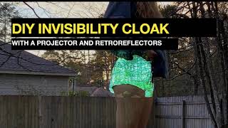 Build Your Own Invisibility Cloak with a Projector and Retroreflective Cloth [upl. by Ahseei440]