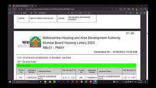 PMAY Winners  412 Pahadi goregaon  Mhada mumbai lottery 2023  InvestPur mhada [upl. by Bartlet136]