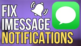 How to FIX iMessage Notifications Not Showing Up [upl. by Yemrej359]