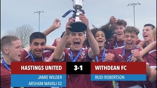 The U16 U’s Take Silverware Home With Arsham Double  Hastings United Final [upl. by Leifer]