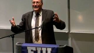 Nazi hunter Efraim Zuroff Lecture at FIU  November 16 2009 [upl. by Nidnarb788]