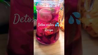 Detox water recipe for healthy skin helthyrecipe food healthylifestyle Alkaline viralshort [upl. by Anaibaf107]