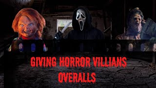 Giving Horror Movie Killers Overalls Chucky Ghostface Leatherface [upl. by Rezeile]