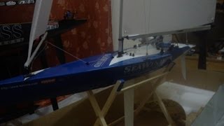 RC Sailboat Seawind Kyosho Ready Set 2014 [upl. by Anner]