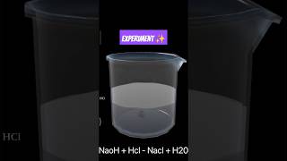 Naoh  Hcl reaction experiment practically performed shorts class10science [upl. by Young]