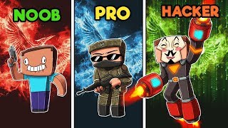 Minecraft  NOOB vs PRO vs HACKER  HUNGER GAMES with GUNS [upl. by Grantham]