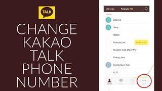 How to Change Phone Number on Kakao Talk [upl. by Alihet]