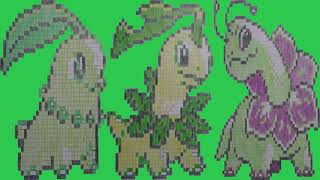 Graph Paper SpeedDraw GBC Pokemon Crystal Pokemon Sprites Part 25 [upl. by Jacenta]