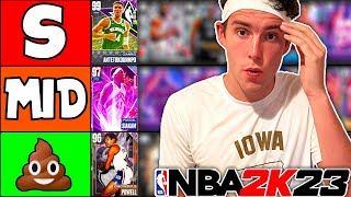 BEST SMALL FORWARDS TIER LIST NBA 2K23 MyTEAM [upl. by Neerihs]