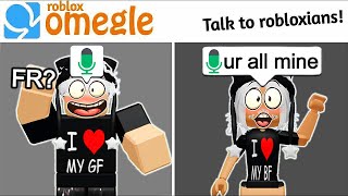 Matching EGIRLS In Roblox OMEGLE VOICE CHAT [upl. by Ettenrahs]