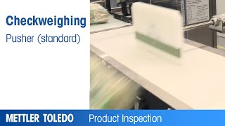 Standard Pusher for Checkweigher – Product – METTLER TOLEDO Product Inspection – EN [upl. by Hildie731]