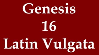 Latín Biblia Sacra Vulgata  Genesis 16 [upl. by Htnamas]