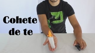 Cómo hacer un cohete con una bolsita de té  Tea bag rocket Experimentos Caseros [upl. by Wade942]