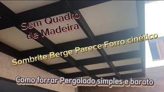 Pergolado com sombrite e policarbonato Mais barato que forro de palha bambu ou tecido sintético [upl. by Noffihc]