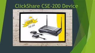 Barco ClickShare CSE 200 Wireless Presentation System or Device [upl. by Slen]