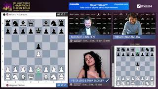 Carlsen and Nakamura play the Immortal Bongcloud Draw [upl. by Sudoeht]