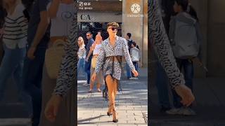 Walking As Model shorts youtubeshorts catwalk fashion style streetfashon [upl. by Esenej]