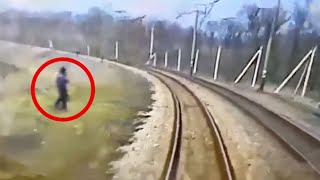 Shocking Train Moments Caught on Camera [upl. by Hentrich]