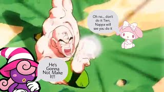 Dragon Ball Z Sacrifice Clip 8  Tien Uses A Tri Beam To Attack Nappa and Died [upl. by Haerr]