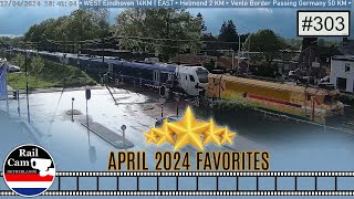 Railcam April 2024 Favorites 303 [upl. by Ruder584]