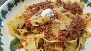 Pappardelle Bolognese Recipe [upl. by Grenville]