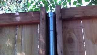 How To Build Wood Fence with Metal Posts [upl. by Delorenzo]