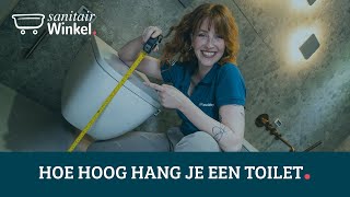 Toilet ophangen  Wat is de ideale hoogte [upl. by Dumm]