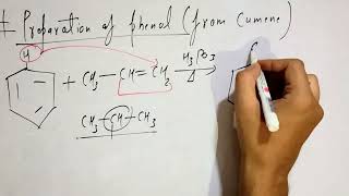 preparation of phenol from cumene class 12 [upl. by Ahsienahs]