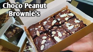 Choco peanut Brownies recipe na pang negosyo Madiskarteng Nanay by mhelchoice [upl. by Ayisan]