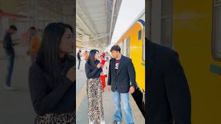 Survay galat hogya😅😂 trending comedy funny railway railwaystation train shorts kdboys [upl. by Ntsud930]