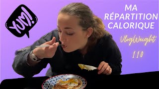 Ma répartition calorique  VLOGWEIGHT 110 [upl. by Martz]