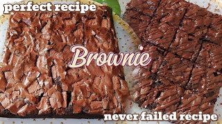 Perfect Brownie recipeNever failed Brownie recipeBrownie Fudgy Brownie recipe English subtitles [upl. by Silverman684]