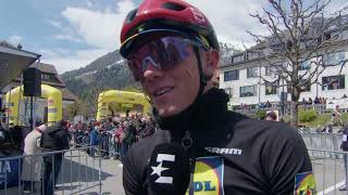 Thibau Nys  Interview at the start  Stage 1  Tour de Romandie 2024 [upl. by Yrdnal]