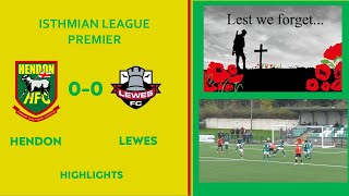 HENDON 00 LEWES  Highlights 9 November 2024 [upl. by Fendig971]