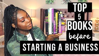 TOP 5 BOOKS YOU MUST READ BEFORE STARTING A BUSINESS [upl. by Drofniw]