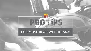 Tile Saw Tips  Learn About Wet Saws at The Tile Shop [upl. by Lindner]