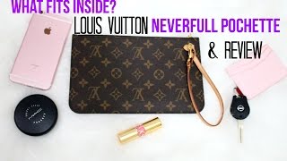 LOUIS VUITTON Pochette Pouch Review WHATS INSIDE  FABIOLAG [upl. by Coplin90]