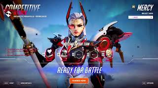 Overwatch 2  She puts a defeat curse on there team directly on the Start  Mercy Vengeance Skin [upl. by Edmonda]