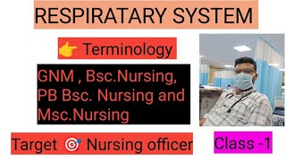 Respiratary System Terminology Eupnea Tachypnea Bradypnea Class1st [upl. by Hazaki]