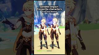 Genshin Impact Favourite Characters from each element genshin 原神 [upl. by Iahs808]