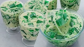 Buko Pandan Jelly Dessert Recipe  Easy simple and yummy  Gulaman dessert recipe [upl. by Misa758]