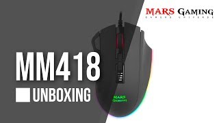 Gaming Mouse 32000 DPI  Unboxing MM418  Mars Gaming [upl. by Anaeed]