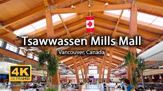 4K Vancouver Premium Outlet Tsawwassen Mills Mall  Walking Tour  Island Times [upl. by Gschu]