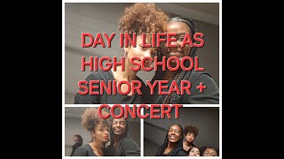 DAY IN AS HIGH SCHOOL SENIOR school work class choir concert bus [upl. by Eiznekam828]