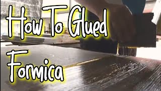 How to Glue Formica Cutting and finishing Formica [upl. by Eniala496]