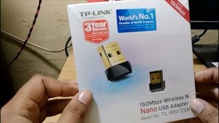 TPLink 150Mbps Wireless N Nano USB Adapter TLWN725N review [upl. by Eulalia462]