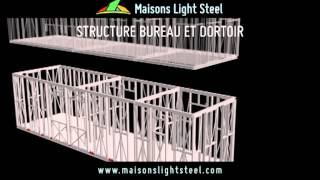 STRUCTURE BUREAU ET DORTOIRE [upl. by Aubreir]