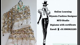 In Class 503 Saree Draping Design Learn Online Fashion Design Diploma Course with Certificate [upl. by Vish]