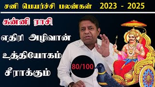 Sani peyarchi 2023 in Tamil  Kanni Rasi 80100  December 2023 [upl. by Elish]